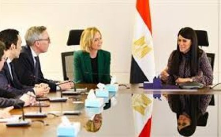 " رانيا المشاط " تستقبل السفيرة النرويجية ورئيس شركة "سكاتك" 