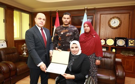 محافظ كفرالشيخ يُكرِّم النائبة مها شعبان لحصولها على المركز الأول في بطولة الجمهورية