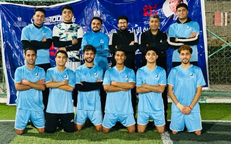 فريق كرة القدم الخماسي بجامعة كفر الشيخ يحصد المركز الثالث ويتوج بالميدالية البرونزية
