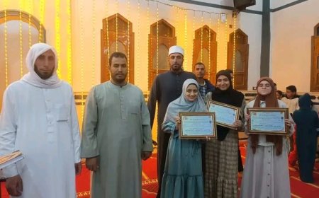 تكريم 400 من الشباب لمسابقة تاج الوقار بقرية كفر يوسف حنس بمركز قلين. 