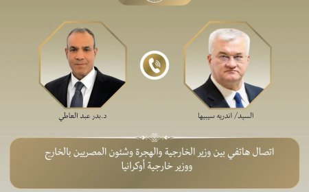 اتصال هاتفي بين وزير الخارجية والهجرة ونظيره الأوكراني