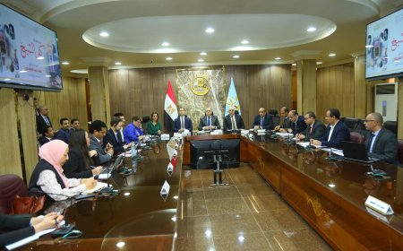 محافظ كفرالشيخ يناقش مع بعثة خبراء منظمة التعاون والتنمية الاقتصادية