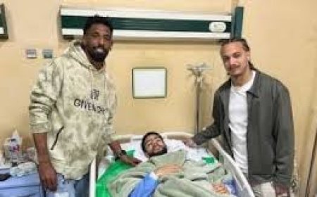 " الملاح" يزور القندوسي في المستشفى ويقدم  له الاعتذار