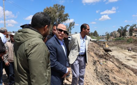 محافظ كفرالشيخ يتفقد قطاع ربط طريق دسوق المزدوج الجديد بالطريق الفردي القديم
