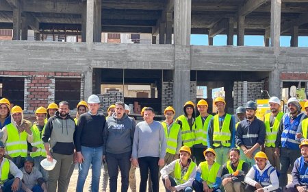 وزير الشباب والرياضة يتابع أعمال تطوير المدينة الشبابية برأس البر ١