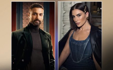 كريم فهمي وصبا مبارك ابطال مسلسل 220 يوم.