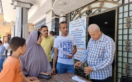 سكرتير عام مركز ومدينة كفر الشيخ يتفقد سير العمل بالمركز التكنولوجي