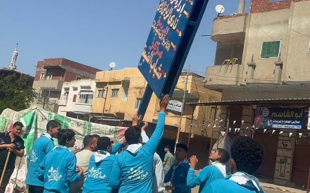 جوالة كفر الشيخ تقود حملة تجديد وتثبيت اللوحات الإرشادية للمنشآت الحيوية بقرية الضبعة