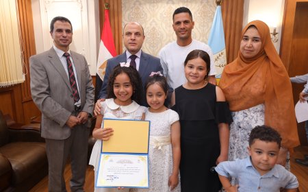 محافظ كفرالشيخ يُكرّم أبناء المحافظة الفائزين بالمركز الأول على مستوى الجمهورية في مسابقات التعليم