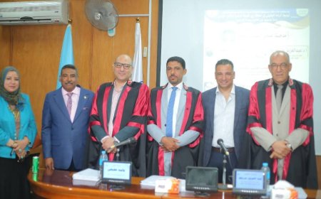 الباحث مدحت عوض يحصل على درجة الدكتوراة من جامعة كفرالشيخ