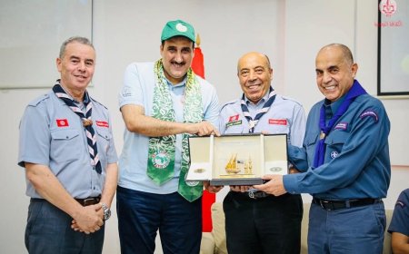 الطريجى يشكر القيادات الكشفية التونسية 