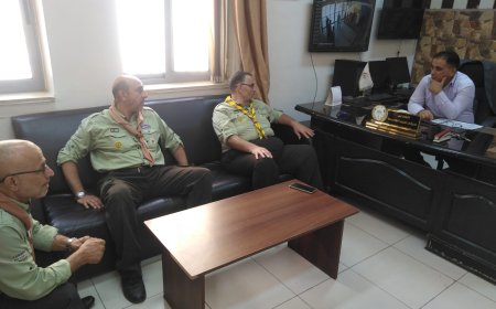 لجنه من القطاع الكشفي والإرشادي الاهلي  تزور مجموعه كشافه دار تربية وتأهيل الاحداث 