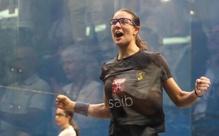 نجمة وادى دجلة نادين الحمامي تتأهل إلى نهائي بطولة العالم لناشئي الإسكواش