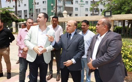 محافظ كفرالشيخ يتفقد أعمال تطوير الديوان العام