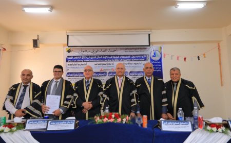 رئيس جامعة كفر الشيخ يستقبل رئيس جامعة بنها السابق قبيل مناقشة رسالة دكتوراه بكلية الطب البيطري