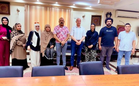 وكيل وزارة الشباب بكفر الشيخ يستقبل المشاركين في مجال الفنون التشكيلية بمهرجان "إبداع" 