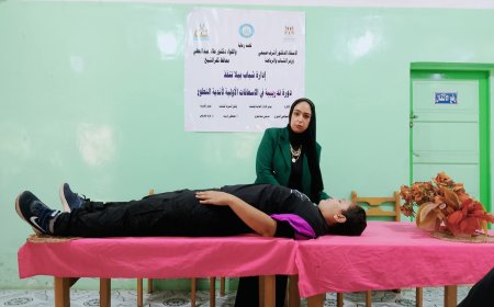 دورة الإسعافات الأولية لأعضاء أندية التطوع بمراكز شباب بيلا | صور 