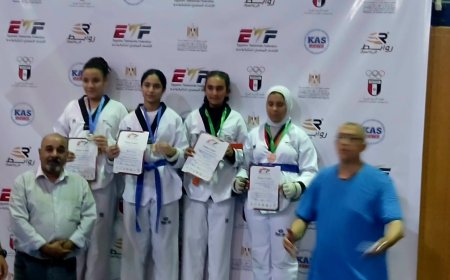 «نور» بطلة تايكوندو المشروع القومي تفوز بالمركز الثاني فى بطولة الجمهورية .. 