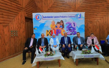 رئيس جامعة كفر الشيخ يشهد فعاليات المؤتمر العلمي الدولي لقسم طب الأطفال بكلية الطب