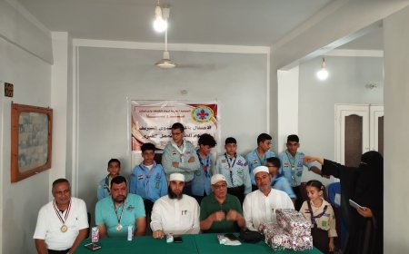 رواد كشافة بيلا تحتفل بالمولد النبوي الشريف واليوم العالمى للعمل الخيري 