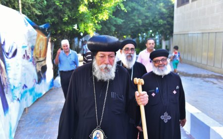 الأنبا إيلاريون يترأس قداس عيد النيروز بكنيسة ماريوحنا الحبيب بمنشأة غربال