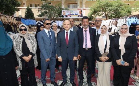 محافظ كفرالشيخ يفتتح المعرض الدائم لتوفير المستلزمات المدرسية بمدرسة سعد زغلول الابتدائية