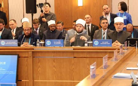 وزير الأوقاف يشارك في القمة الدولية لزعماء الأديان بكازاخستان
