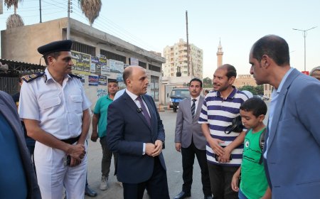 محافظ كفرالشيخ يتفقد شوارع وميادين عاصمة المحافظة لمتابعة المرافق والخدمات