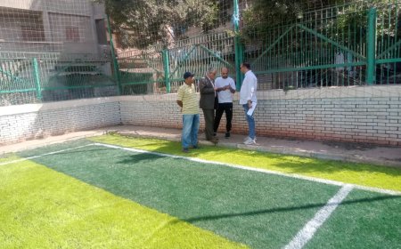 إحلال وتجديد ملعب خماسى كرة القدم بمركز شباب «منشأة عباس» بكفر الشيخ