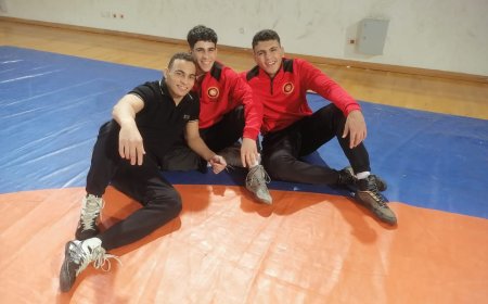 مصارعة المشروع القومي بكفر الشيخ يحصدون ثلاث ميداليات فى إفتتاح بطولة إبراهيم مصطفى الدولية