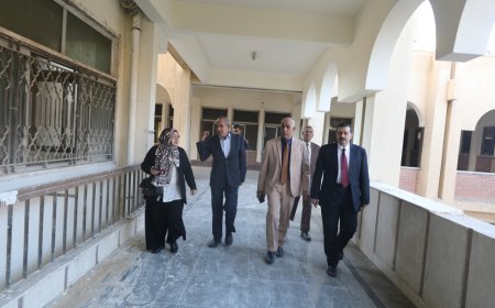 رئيس جامعة كفر الشيخ يتفقد معامل ومدرجات كلية الطب البيطري لمتابعة أعمال التطوير ورفع الكفاءة