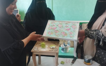 شباب كفر الشيخ: ورشة فنون الديكوباج لعضوات نادى الفتاة بمركز شباب قبريط 