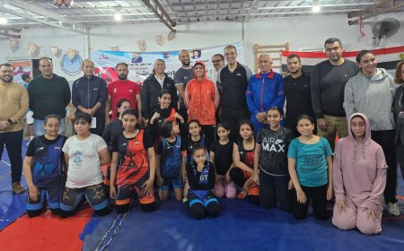 كرم جابر .. ضمن وفد وزارة الشباب لمتابعة مركز تدريب مصارعة المشروع القومي للموهبة بكفر الشيخ 