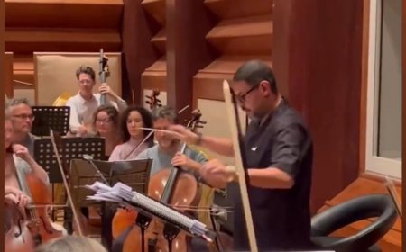 هانى فرحات يستعد لحفل عمار الشريعى بالبروفات 