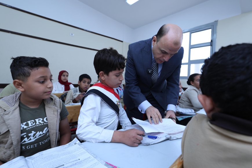 محافظ كفرالشيخ يفتتح أعمال تطوير مدرسة الشباسية الابتدائية المشتركة لتعزيز جودة التعليم وخفض كثافة الطلاب بالفصول