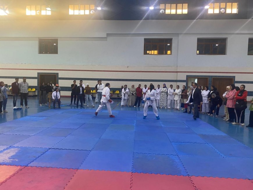 طلاب جامعة كفرالشيخ يتألقون في بطولة الكاراتية التي نظمتها الجامعة