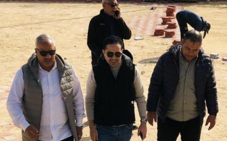 الصبروط يتفقد تطوير مركز التنمية الشبابية بالشيخ زايد 