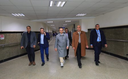 رئيس جامعة كفر الشيخ يتابع سير العمل والاطمئنان علي مستوي الخدمات الطبية المقدمة للمرضي بمستشفي كفرالشيخ الجامعي