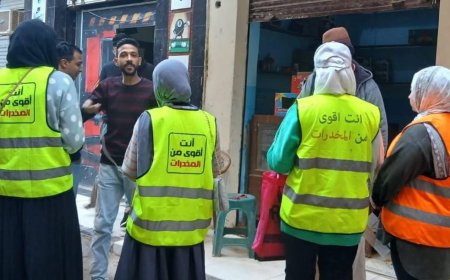 توزيع منشورات وتوعية سائقي "التوك توك" والميكروباصات بمخاطر القيادة تحت تأثير المخدر