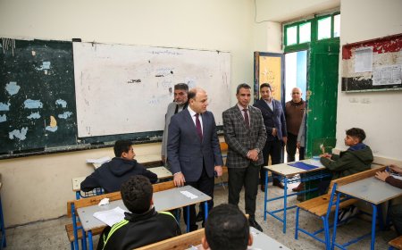  محافظ كفرالشيخ يتابع سير امتحانات الشهادة الإعدادية بمدرسة كفرالشيخ الإعدادية بنات