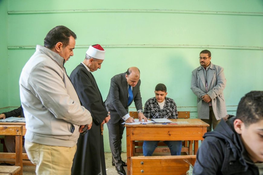  محافظ كفرالشيخ يطمئن على انتظام سير امتحانات الشهادة الإعدادية الأزهرية بمعهد البنين