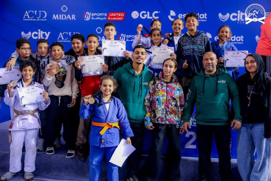 ناشئو سيتي كلوب يحصدون  17 ميدالية في بطولة الغردقة الدولية للجودو 