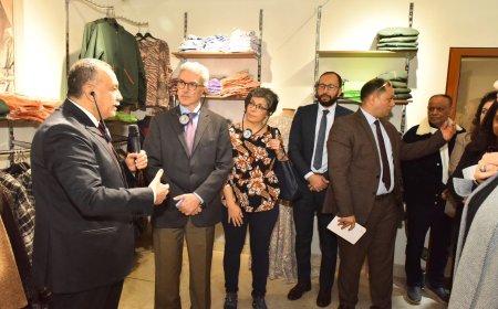 محافظ أسيوط ووفد "الاتحاد الأوروبي" يتفقدون تطوير منظومة رعاية ذوي الهمم بمدرسة التربية الفكرية بحي شرق