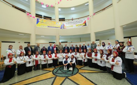 رئيس جامعة كفر الشيخ يشهد فعاليات الدراسة الرسمية للتدريب المتقدم (الشارة الوطنية) لقائدات عشائر الجوالة بالجامعة