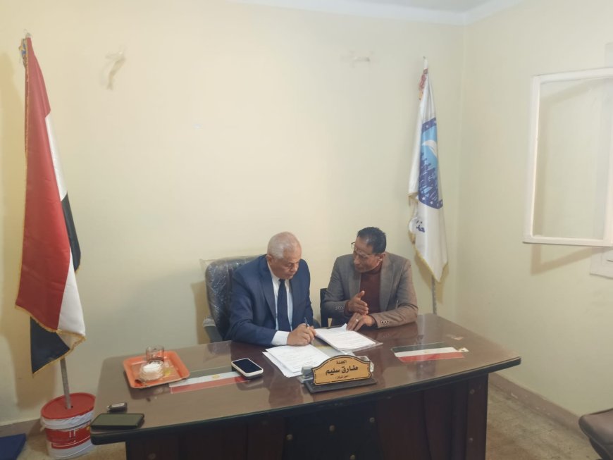 النائب محمد عرابي يستقبل عبدالنبي موسى لبحث المسارات التنفيذيه لحل مشكلات كفرالطايفة 