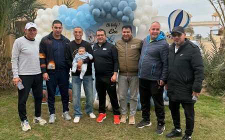 " فرحة جديدة تُزين حياة الكابتن محمود بازيد بقدوم مولودة الجديد عز بازيد"          