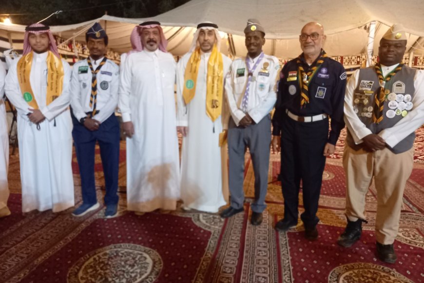 القائد صبح يتسلم المنديل بحلته الجديدة كشافة" شباب مكة" يكرمون أبناء باشراحيل والفعر