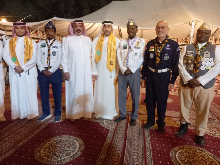 القائد صبح يتسلم المنديل بحلته الجديدة كشافة" شباب مكة" يكرمون أبناء باشراحيل والفعر