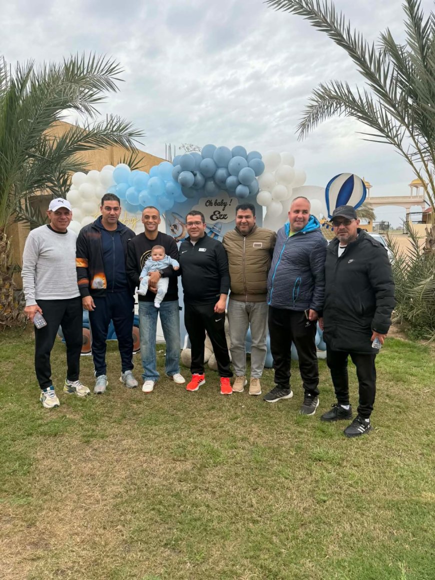 " فرحة جديدة تُزين حياة الكابتن محمود بازيد بقدوم مولودة الجديد عز بازيد"          