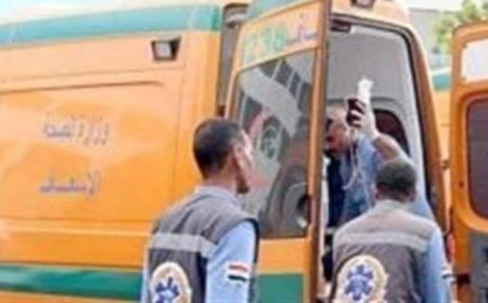 مصرع 4 أشخاص وإصابة فتاة في تصادم ملاكي ونقل بطريق جهينة الصحراوي في سوهاج